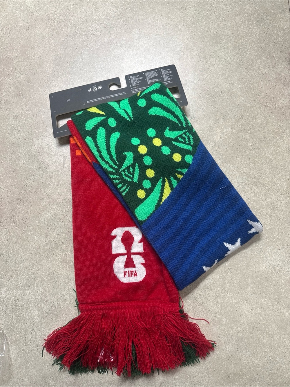 Multicolor FIFA Fan Scarf - Blue/Green/Red